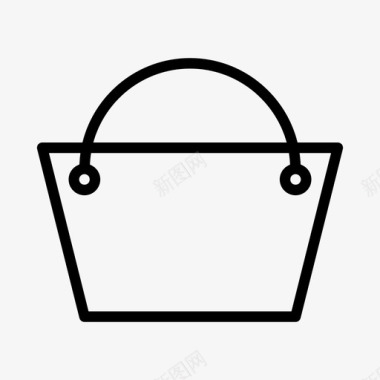 购物篮购物袋购物提纲图标图标