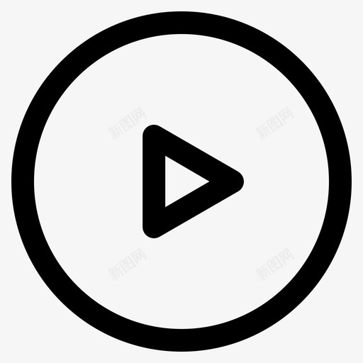 播放按钮多媒体音乐图标svg_新图网 https://ixintu.com 多媒体 按钮 播放 视频 跑步 音乐