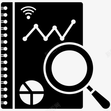 分析业务报告业务统计图标图标