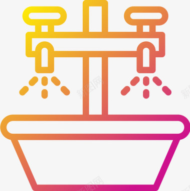 水槽清洁设备5坡度图标图标