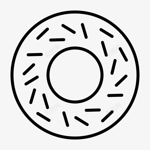 甜甜圈面包油条图标svg_新图网 https://ixintu.com 油条 甜甜圈 美味 面包 食物