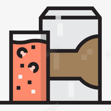 啤酒罐饮料20线性颜色图标图标