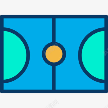 篮球运动和游戏7线性颜色图标图标