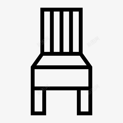 椅子卧室家具图标svg_新图网 https://ixintu.com 卧室 客厅 家具 房子 椅子