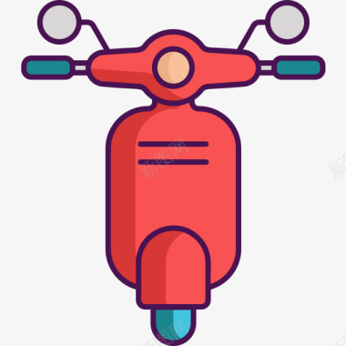 摩托车技术69线型颜色图标图标