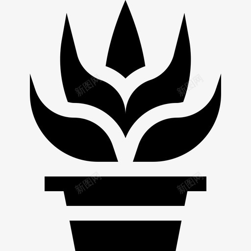 芦荟花和植物2填充图标svg_新图网 https://ixintu.com 填充 植物 芦荟