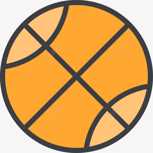 篮球运动64线性颜色图标svg_新图网 https://ixintu.com 篮球 线性 运动 颜色
