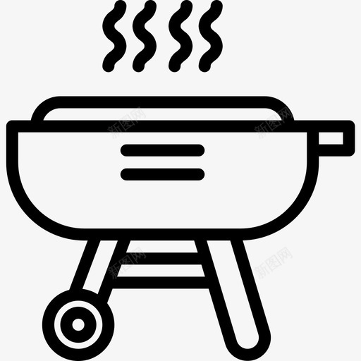 Barbacue厨房工具17线性图标svg_新图网 https://ixintu.com Barbacue 厨房工具17 线性