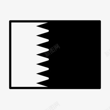 卡塔尔国旗国家世界旗帜图标图标