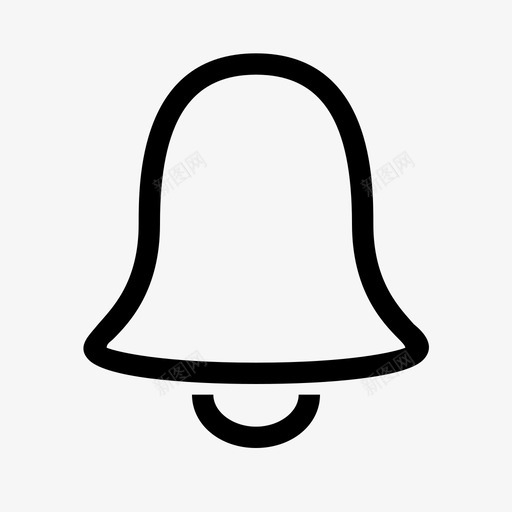 铃声通知声音图标svg_新图网 https://ixintu.com 图标 声音 轮廓 通知 铃声