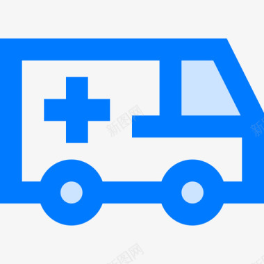 救护车运输102蓝色图标图标