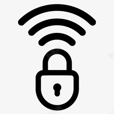 wifi安全保护网络安全图标图标