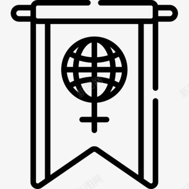 GarlandsWomensDay4线性图标图标