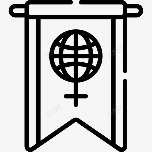 GarlandsWomensDay4线性图标svg_新图网 https://ixintu.com Garlands WomensDay4 线性