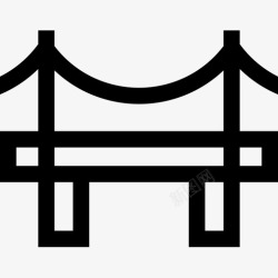 桥梁工程桥梁工程50直线图标高清图片