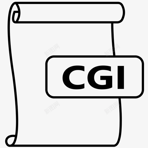 cgicgi文件文件格式图标svg_新图网 https://ixintu.com cgi perl 文件 格式 脚本