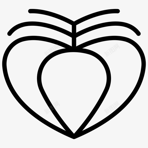 心形符号心脏病学符号爱情符号图标svg_新图网 https://ixintu.com 图标 心形 心脏 心脏病 爱情 病学 符号 线图