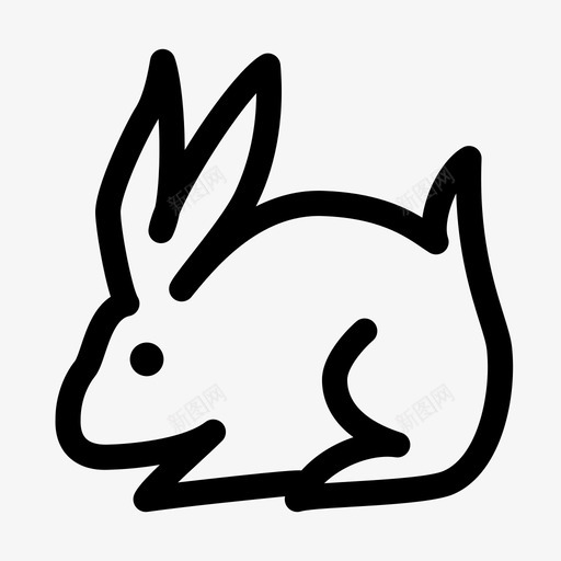 兔子动物滑稽图标svg_新图网 https://ixintu.com 兔子 动物 宠物 滑稽 玩具