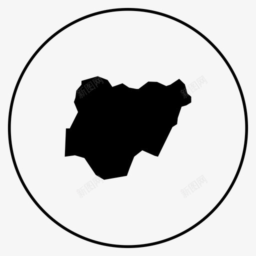 尼日利亚地图非洲拉各斯图标svg_新图网 https://ixintu.com 尼日利亚地图 拉各斯 非洲
