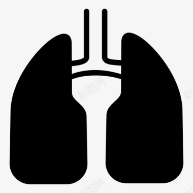 肺生物身体图标图标