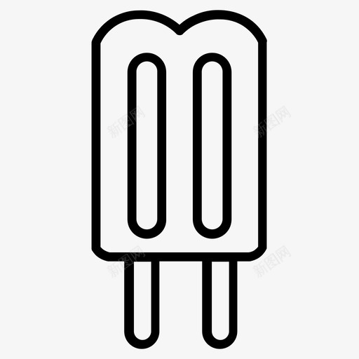 双冰棍甜点食物图标svg_新图网 https://ixintu.com 冰棍 冰淇淋 垃圾 甜点 食品 食物