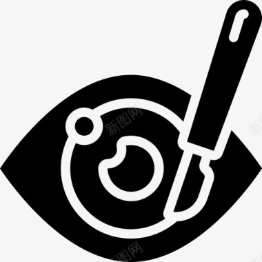 眼科手术眼睛医疗保健图标图标