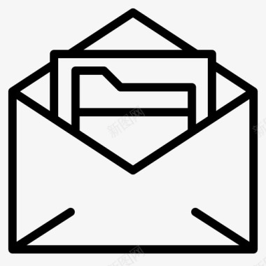 文件消息文件电子邮件图标图标