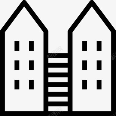 公寓建筑酒店图标图标