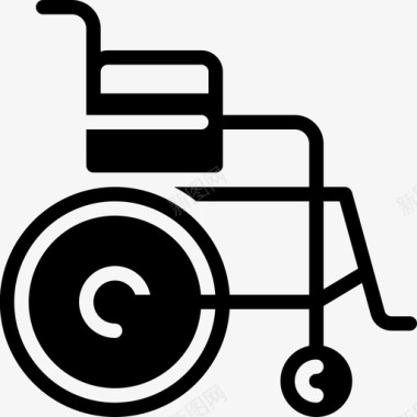 轮椅残疾医疗保健图标图标