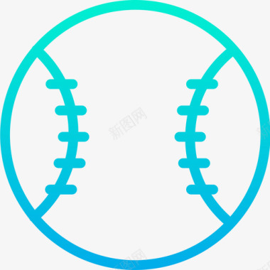 棒球运动和游戏11梯度图标图标