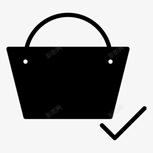 购物袋购买出售图标svg_新图网 https://ixintu.com 出售 字形 购买 购物袋