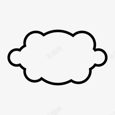 云气泡雾图标图标