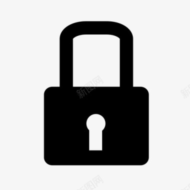锁定的网络安全的网络安全的挂锁图标图标