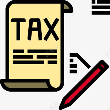 税商业247线性颜色图标图标