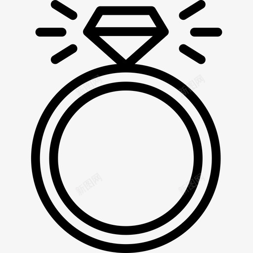 结婚戒指婚礼146直线型图标svg_新图网 https://ixintu.com 婚礼 戒指 直线 线型 结婚
