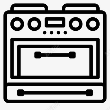 电炉电器厨房图标图标