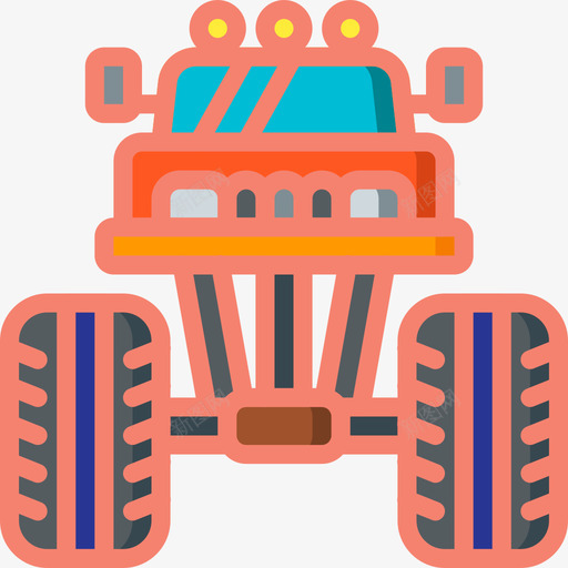 怪物卡车汽车运动13线性颜色图标svg_新图网 https://ixintu.com 卡车 怪物 汽车运动 线性 颜色