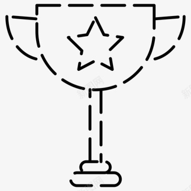 奖品奖杯运动标志图标图标