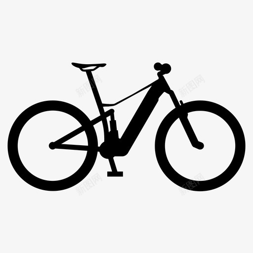 电动自行车自行车图标svg_新图网 https://ixintu.com 电动 自行车
