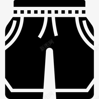 短裤潜水15字形图标图标