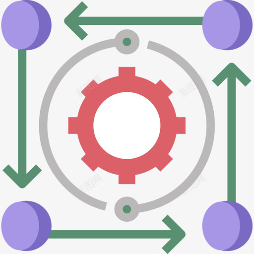 战术启动和开发4扁平图标svg_新图网 https://ixintu.com 启动 开发 战术 扁平