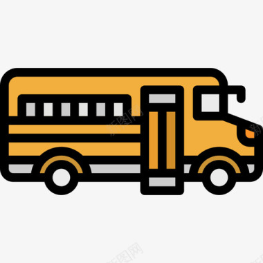 公交学校八月交通4号线颜色图标图标