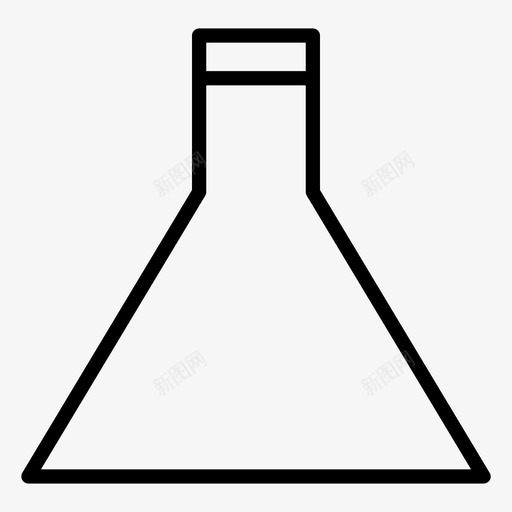 锥形瓶化学实验图标svg_新图网 https://ixintu.com 健康大纲 化学 实验 物理 科学 试管 锥形瓶