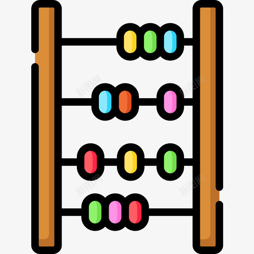 线性儿童算盘23图标svg_新图网 https://ixintu.com 儿童 算盘 线性
