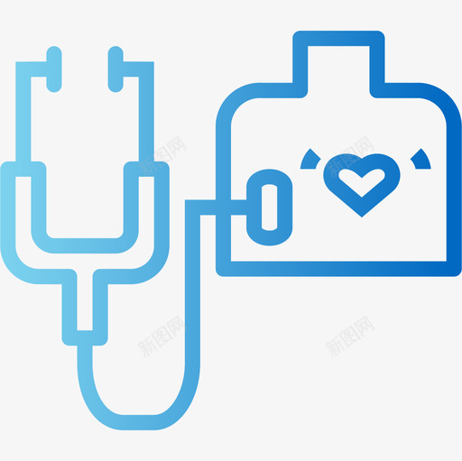 听诊器药房30梯度图标svg_新图网 https://ixintu.com 听诊器 梯度 药房30