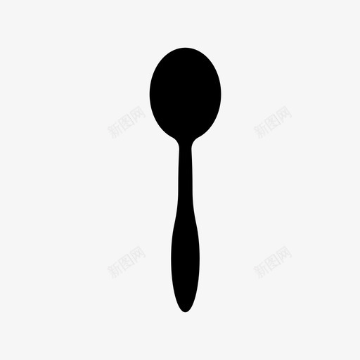 黑勺陶器叉子图标svg_新图网 https://ixintu.com 刀 厨房 叉子 陶器 黑勺