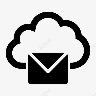 云邮件云计算电子邮件图标图标