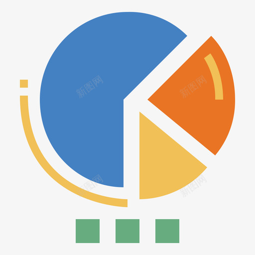 饼图业务322持平图标svg_新图网 https://ixintu.com 业务 持平 饼图