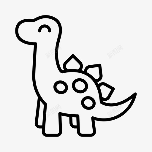 恐龙动物侏罗纪图标svg_新图网 https://ixintu.com 三叠 侏罗纪 动物 史前 恐龙