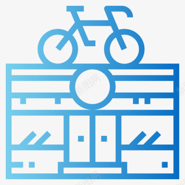 商店自行车3坡度图标图标